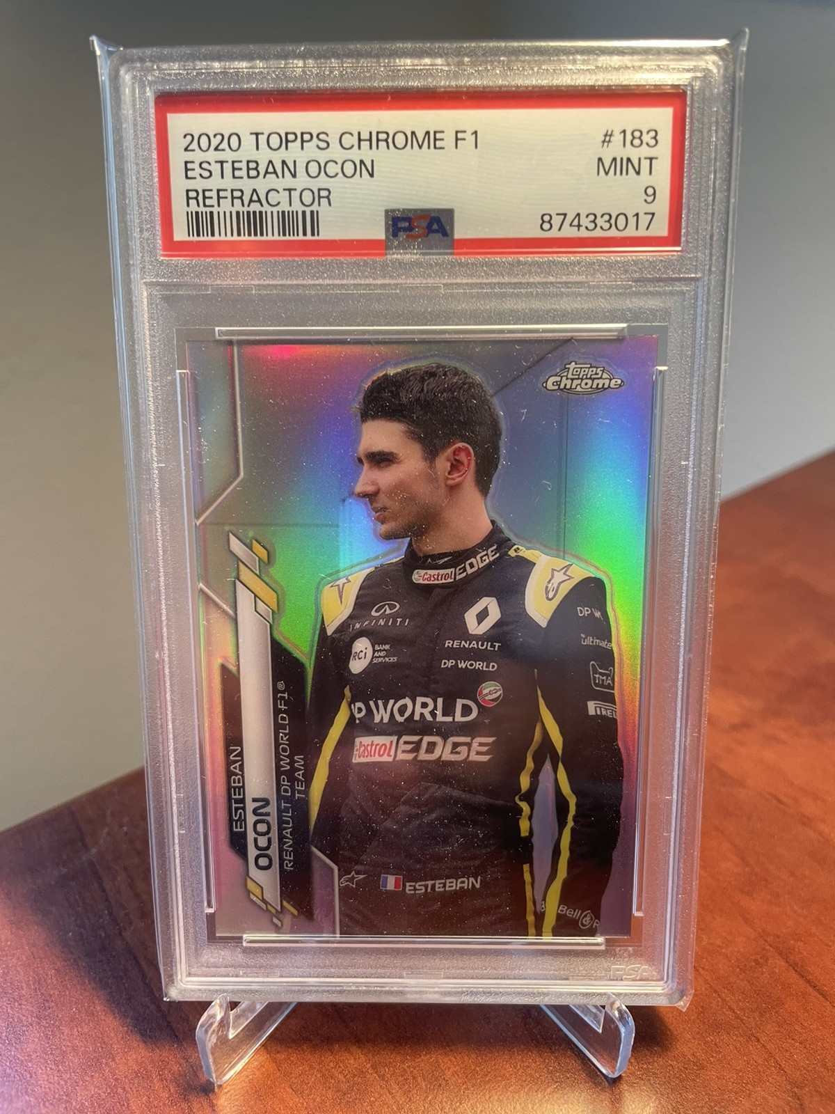 2020 Topps Chrome Formula 1 F1 Esteban Ocon Refractor #183