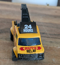 Matchbox Superfast Auto Relay Breakdown Van Tow Truck 1:64 Yellow/Black 1985