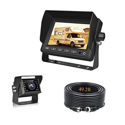 Backup Camera for Trucks,  V5M Rear View Camera System, HD1080P 5'' LCD Screen 