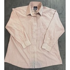 Stafford Travel Performance Men's Dress Shirt 17.5 34/35 Regular Fit Geometric