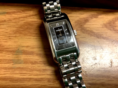 Movado Rectangular Watch Not Running For Parts or Repair