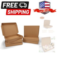 13x10x2 inch Shipping Boxes 6 Pack Brown, Tab Lock Tuck Top Mailer Boxes for ...