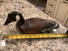 Hand Carved Wooden Duck Decoy Mantle Piece Lodge Cabin Decor 13" x 6" x 6.5" — photo 3