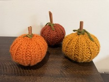 Crochet Pumpkin Amigurumi. Excellent Autumn Halloween Decoration. Handmade
