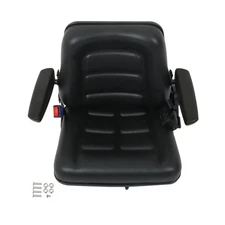 Tractor Seat Forklift Excavator Universal Suspension Backrest Truck Chair Adjust