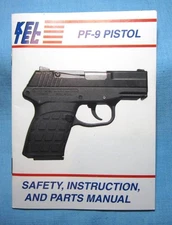 Kel-Tec PF-9 PF9 Pistol Safety, Instruction, Parts Owner's Manual 2006