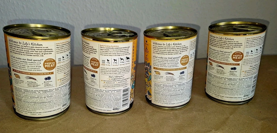 Lily's Kitchen Hundefutter Chicken Turkey Caserole 4 Dosen a 400 g - Bild 2 von 4