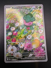 Pokemon Fomantis 085/084 Pitch Black Illustration Rare Holo Card Mega Evolution
