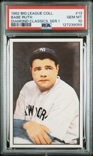 BABE RUTH 1982 BIG LEAGUE PSA 10 ! *POP 1 AND HIGHEST EVER ! *RARER/GOUDEY ! WOW