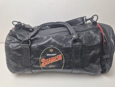 Beamish Genuine Stout Leather Gym Duffle Bag Zip Nylon Inner Side Pocket Vintage