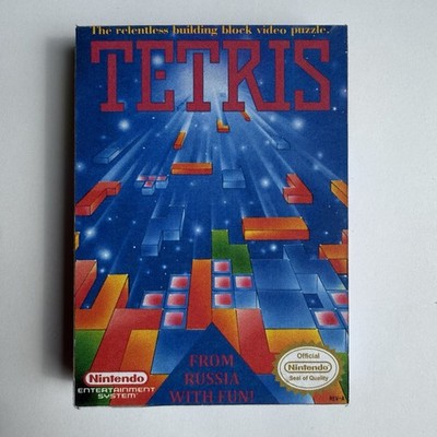 Retro Vintage 3D Tetris Nintendo NES Game Box Refrigerator Magnet