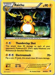 Raichu 49/162 XY BREAKthrough Holo Rare
