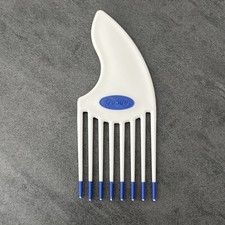 Vintage Goody Hair Pick Lift Comb Curved Handle Retro 90 s USA Blue Tips