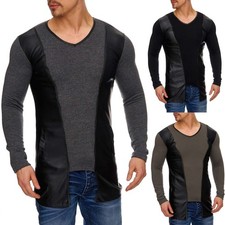 TZJ Langarmshirt Herren Langarm Shirt Sweatsh...