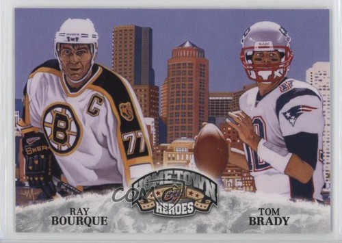 Ray Bourque, Tom Brady #483 2009 Upper Deck Heroes card