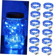 Pack Fairy Lights Battery Operated, 7ft 20 Mini LED Fairy String 12 Blue