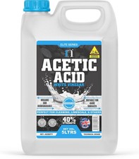 Very Strong White Vinegar (40%) Cleaning Limescale Stain Patio 5L / 5 Litres 5.14 per litre