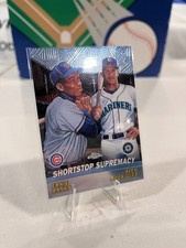Alex Rodriguez, Ernie Banks 2001 Topps Chrome - Combos Card - Mariners - Cubs
