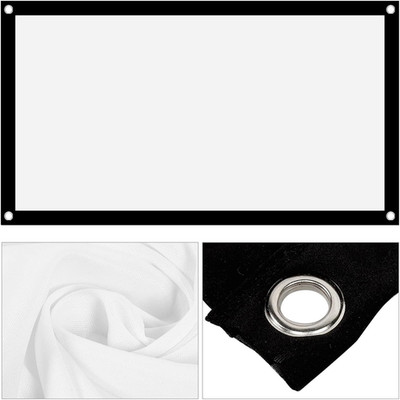 Projector Screen, 40Inch Portable Screen, Foldable Washable Non Crease Design, W