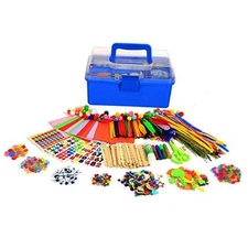 YITOHOP Arts and Crafts Supplies for Kids -1000+ pcs Art Craft kit in blue