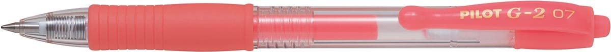 Pilot G2 07 Neon Red Gel Pen