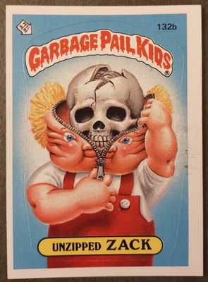 Garbage Pail Kids OS3 1986 Unzipped Zack 132b  2** - Wanted Poster - EX Glossy