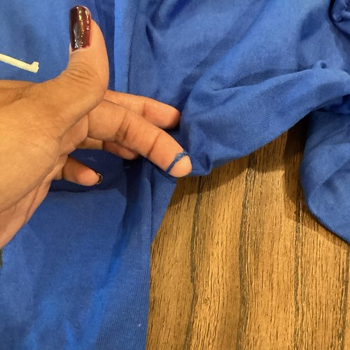 BEYONCE OFFICIAL COWBOY CARTER LONG SLEEVE SHIRT BLUE never ask permission M NEW - 第 7/7 張圖片