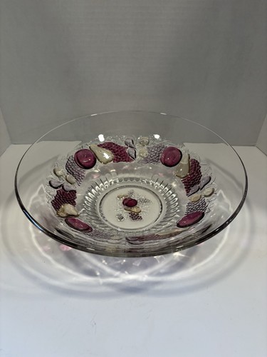 Vintage Westmoreland Glass Della Robbia Large 11.75” Diameter Fruit Serving Bowl - Picture 2 of 13