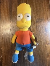 Vintage NANCO 2005 The Simpsons BART SIMPSON 10" Plush Figure With Tags