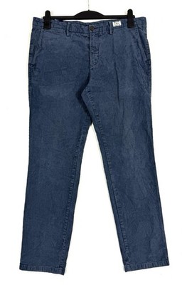 Tommy Hilfiger Hudson Chino Corduroy Hose Straight Herren W36 L32 Blau Cord Pant