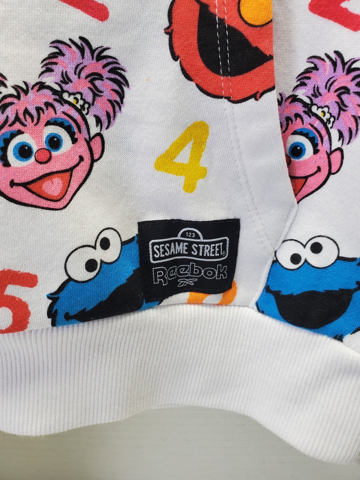 Sesame Street x Reebok Character Hoodie Pullover Sweatshirt Size 4T 🔴🔵🟡 NWT thumbnail 2