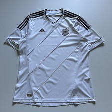 Vintage Adidas Germany Soccer Jersey Size Large White Deutchland Kit Rare
