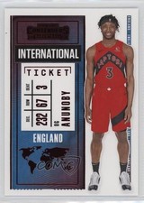 2020-21 Panini Contenders International Ticket Red OG Anunoby #30 n1u