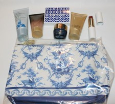 Est e Lauder 7 Pc Lot Cosmetic Bag, 3 Cleansers, Lipstick, Bronzer Night Cream
