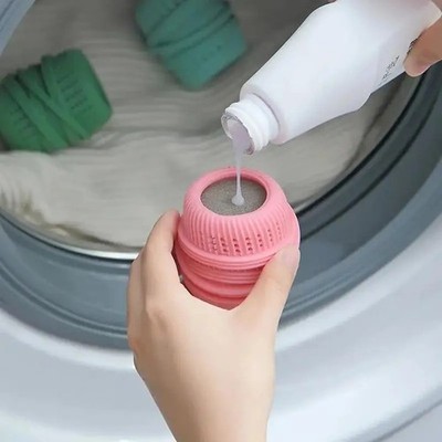 Waschmittelspender Ball für Waschmaschine - wiederverwendbarer Waschspülerball