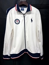 Polo Ralph Lauren Team USA 2016 Olympics Full Zip Up Jacket White Mens Size XL