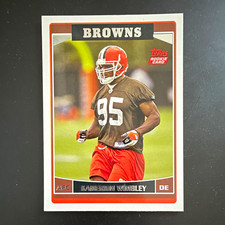 Topps 2006 Kamerion Wimbley Rookie Card #342 Cleveland Browns Football NFL. rookie card picture