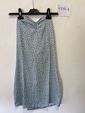 MONKI Vilda Bandeau Mini Dress in Blue Floral  UK Extra Large  XL    (FJ77-8)