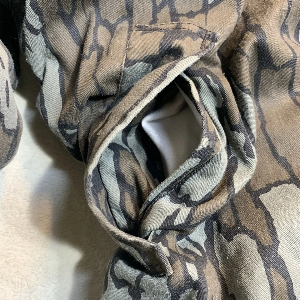 Vintage Cabela's Hooded Goose Down Insulated Coveralls Men's Tall M Treebark - Image 4 of 4