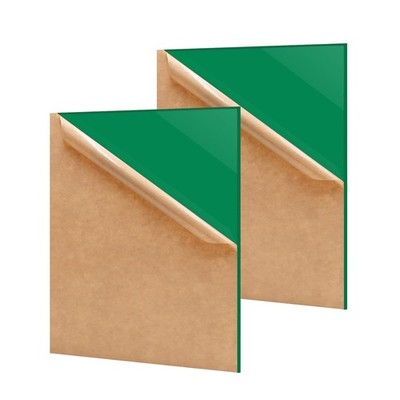 2 Pack Opaque Green Acrylic Sheet, 12 x 16, 3mm Thick, Plexiglass, DIY Craft