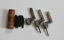 3 Antique Letterpress Lock Quion Key with 19 pins