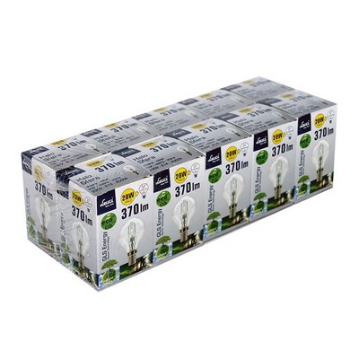 10 x Eco Halogen Tropfen Glühbirnen 28W ~40Watt E14 Glühlampen warmweiß dimmbar