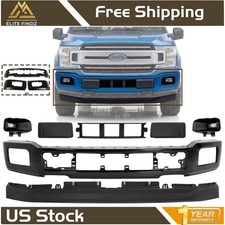 Front Bumper Paintable Fog Light Assembly Kit For 2018-2020 Ford F-150 Truck Front Bumper Paintable Fog Light Assembly Kit For 2018-2020 Ford F-150 Truck