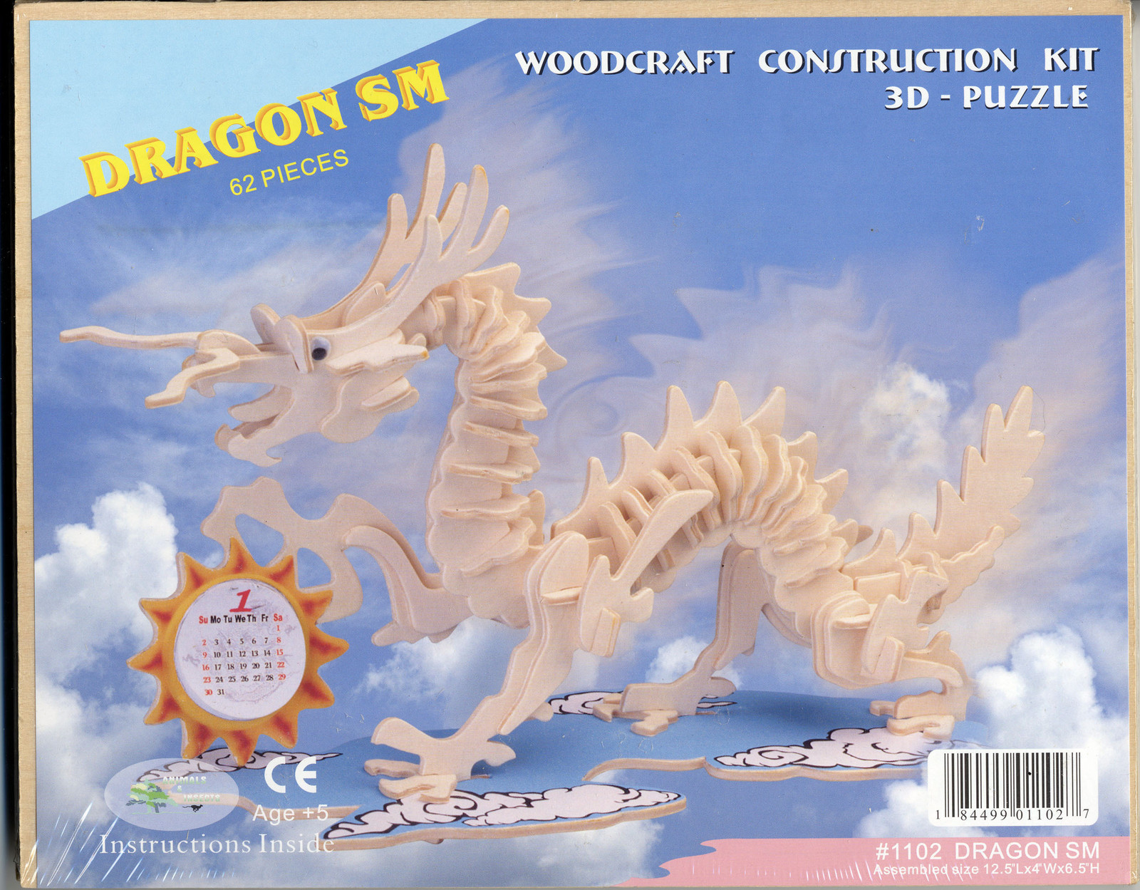 NEW DRAGON SMALL WOODCRAFT CONSTRUCTION KIT 3D PUZZLE eBay