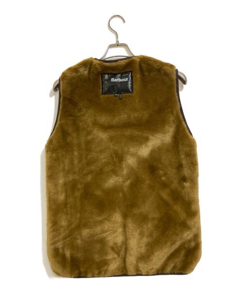 England製 Barbour SL Liner Wool vest Barbour Men's SL Fur Liner Vest Brown Lightweight Casual