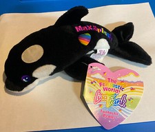 NWT Vintage LISA FRANK Fantastic Beans Beanie Plush Max Splash  