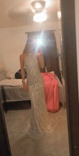 Jovani Dress- Size 00 Nude/Silver