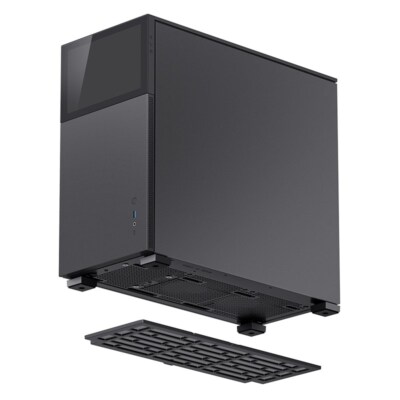 6970620552576 Jonsbo D41 Screen ATX Case, Tempered Glass - black Jonsbo