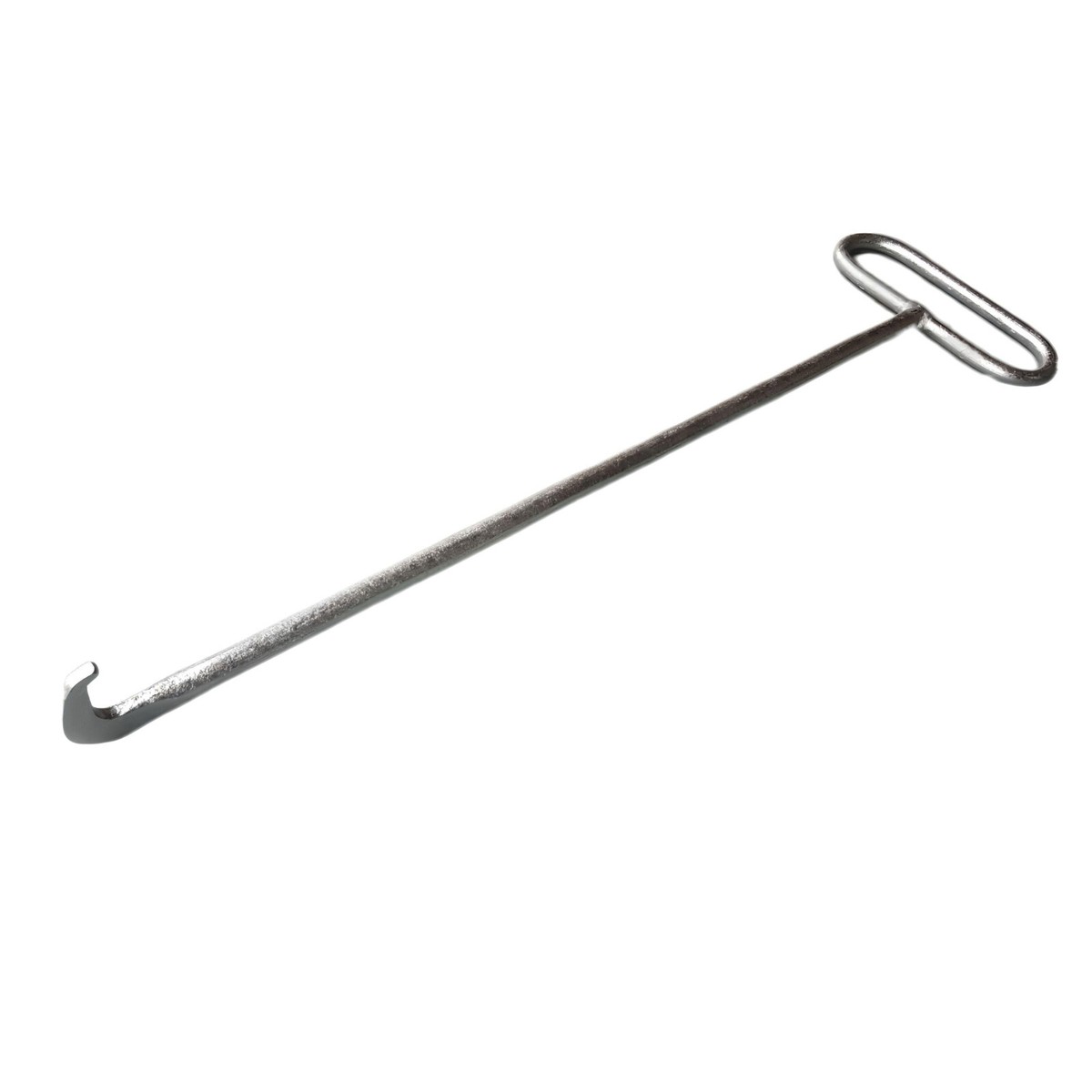 2 Stück Schachthaken Aus Metall - Robuster Schachtdeckelheber Galvanisiert