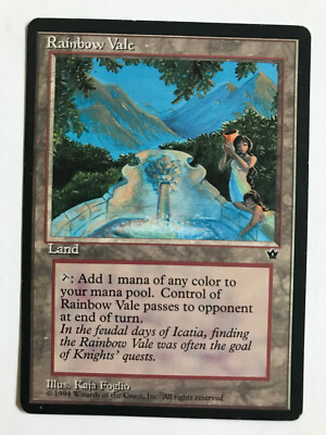 mtg fallen empires most expensive cards MTG Rainbow Vale Fallen Empires 99 Regular Rare Magic The Gathering